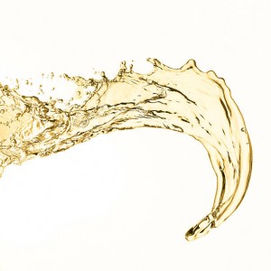 splash of white wine, isolated on white background