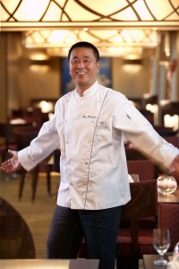 Master Chef Nobu Matsuhisa in his Silk Road and the Sushi Bar on board Crystal Cruises. (PRNewsFoto/Crystal Cruises)