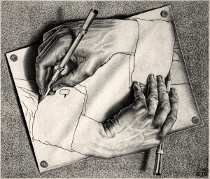 Foto 7 Escher_Manos dibujando, 1948